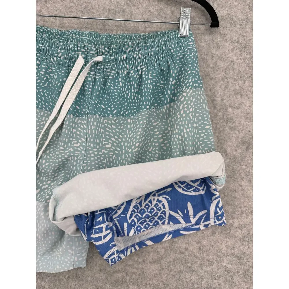 Chubbies The Whale Sharks Quick-Dry 5.5'' Swim Trunks Size Medium